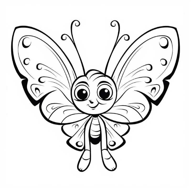 malvorlage-freundlicher-schmetterling-zum-ausmalen