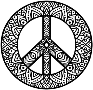 malvorlage-frieden-symbol-mit-mandala