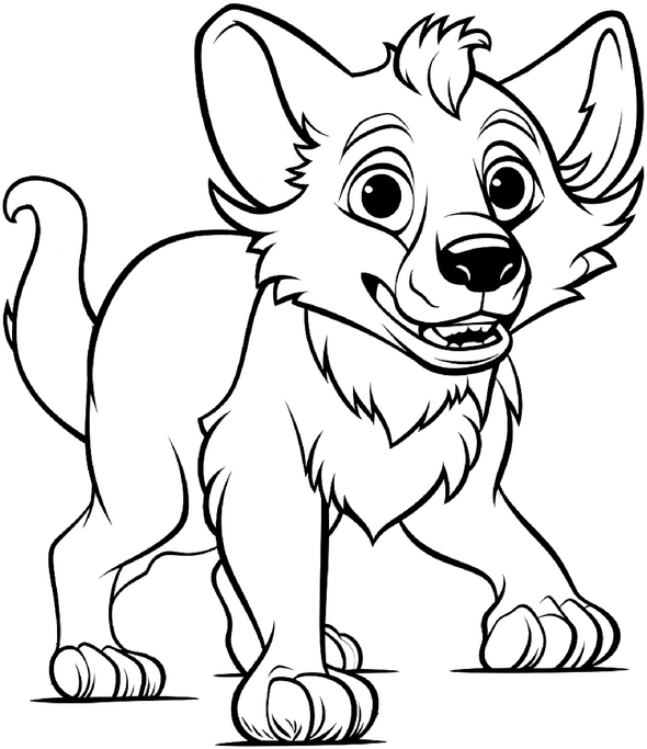 malvorlage-froehlicher-hund-mit-grossen-augen