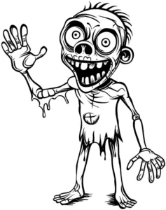 malvorlage-froehlicher-zombie-ausmalbild