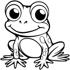 malvorlage-frosch-mit-grossen-augen-und-froehlichem-laecheln