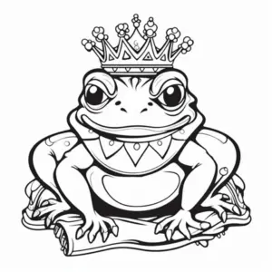 malvorlage-froschkoenig-ausmalbild
