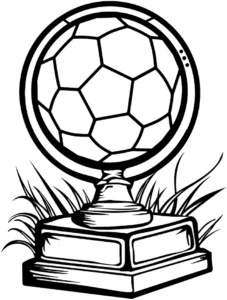 malvorlage-fussball-pokal-mit-gras