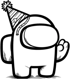 malvorlage-geburtstag-charakter-partyhut