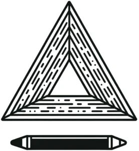 malvorlage-geometrisches-dreieck-holzstruktur