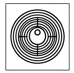 malvorlage-geometrisches-muster-mit-konzentrischen-kreisen