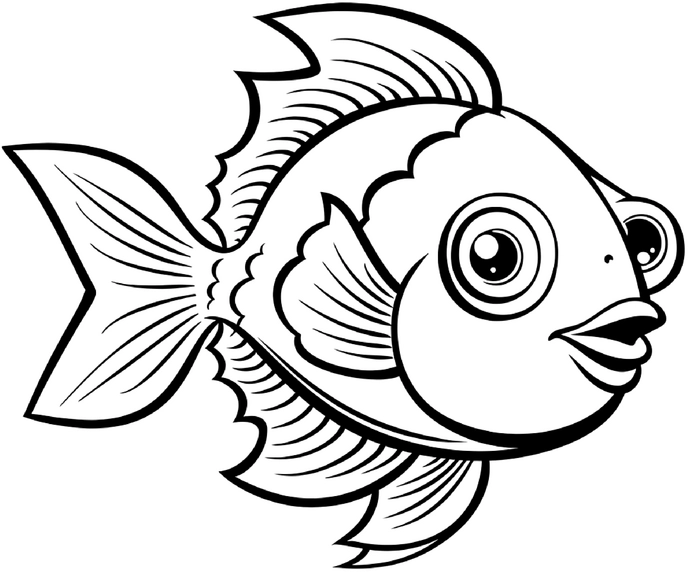 malvorlage-grosser-fisch-mit-freundlichem-gesicht