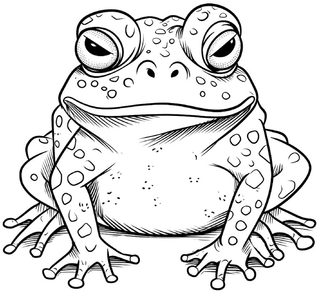 malvorlage-grosser-frosch-ausmalbild