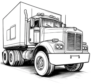 malvorlage-grosser-lastwagen-ausmalen