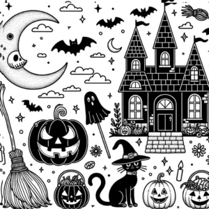 malvorlage-halloween-mit-kreativen-motiven