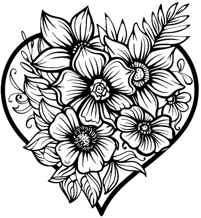 malvorlage-herz-mit-blumenmotiv-zum-ausmalen