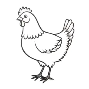 malvorlage-huhn-ausmalen-fuer-kinder