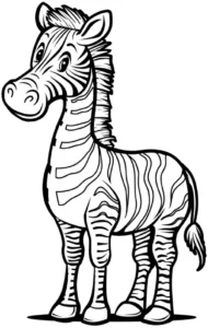 malvorlage-junges-zebra-zum-ausmalen