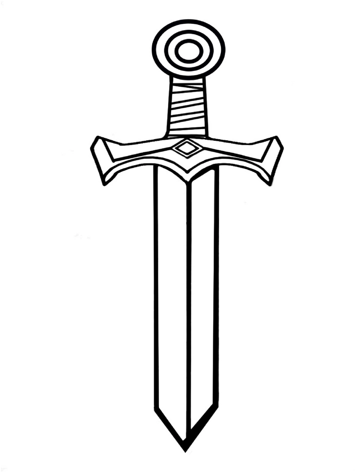 malvorlage-kampfschwert-ausmalbild