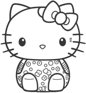 malvorlage-katze-mit-schleife