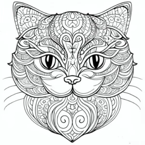 malvorlage-katze-mystisch-ornamentale-muster