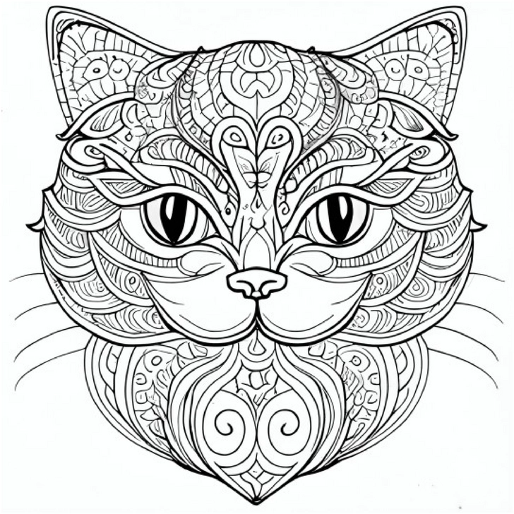 malvorlage-katze-mystisch-ornamentale-muster