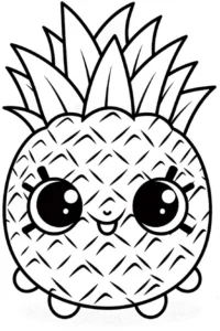 malvorlage-kawaii-ananas-ausmalbild