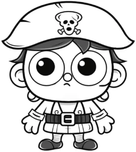 malvorlage-kleiner-pirat-mit-totenkopf