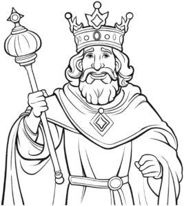 malvorlage-koenig-mit-zepter-und-krone