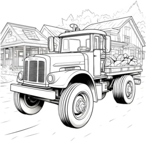 malvorlage-lastwagen-mit-materialien-im-hintergrund