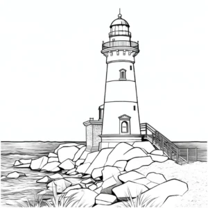 malvorlage-leuchtturm-an-der-kueste