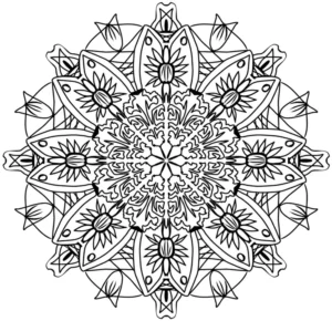 malvorlage-mandala-blumen-und-blattmotiven