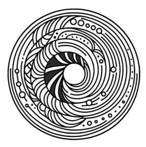 malvorlage-mandala-geschwungene-linien-und-formen