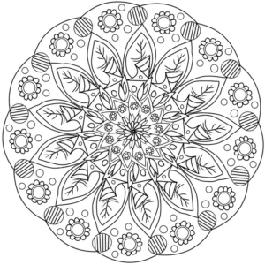 malvorlage-mandala-mit-pflanzen-und-blumen