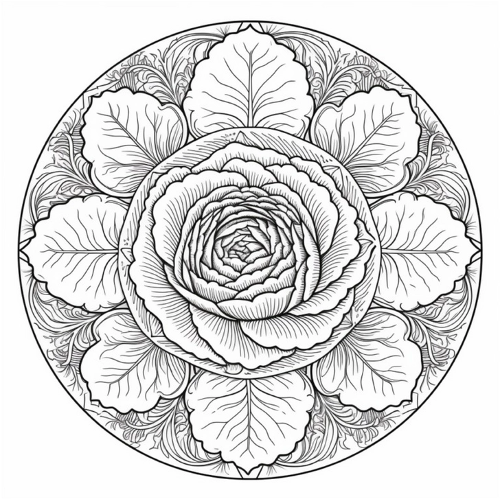 malvorlage-mandala-mit-rosenmotiv-zum-ausmalen