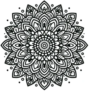 malvorlage-mandala-mit-symmetrischen-formen
