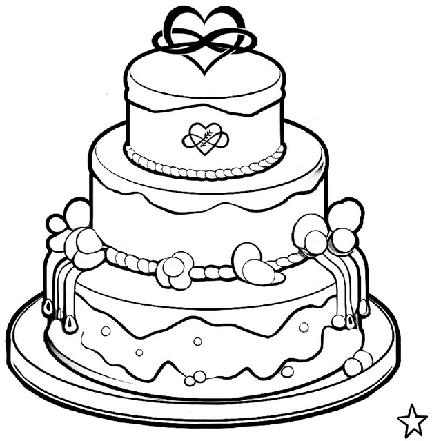 malvorlage-mehrstoeckige-torte-geburtstag-hochzeit