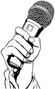 malvorlage-mikrofon-in-der-hand
