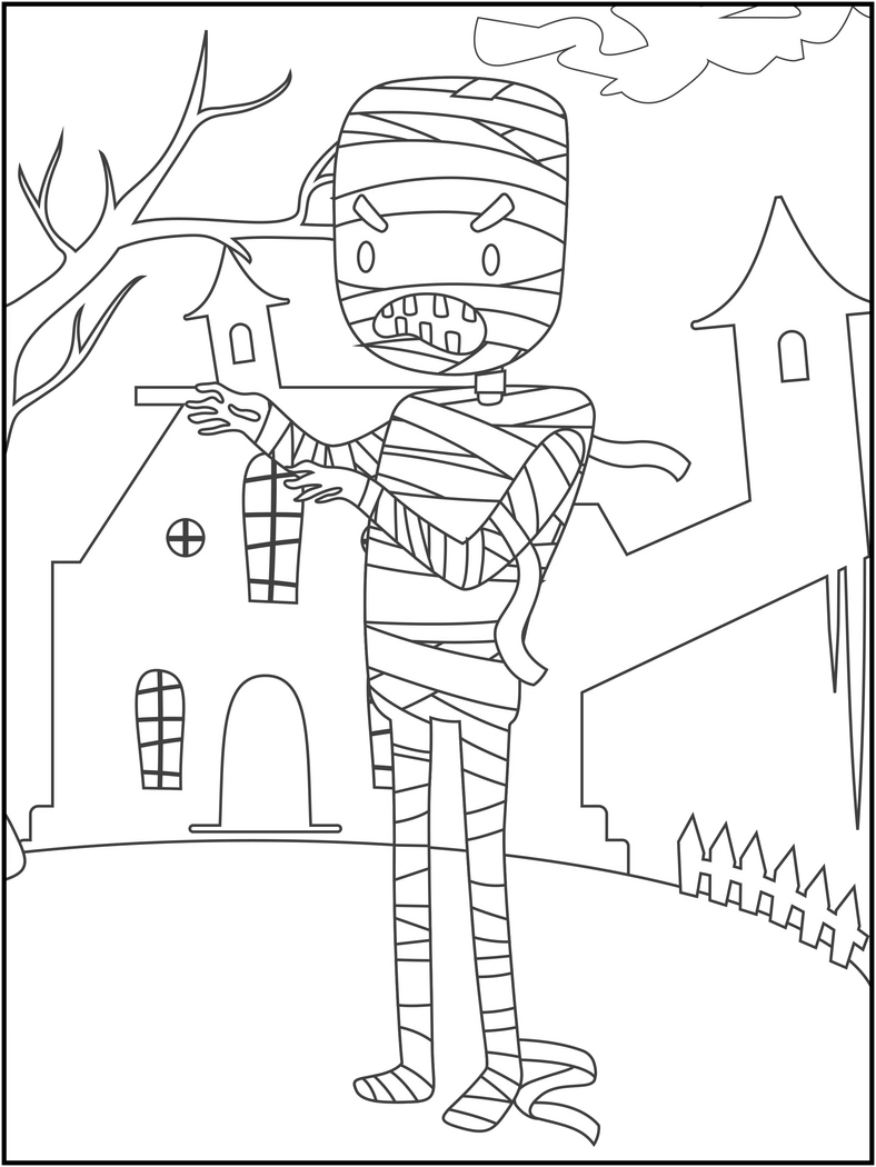 malvorlage-mumie-fuer-halloween