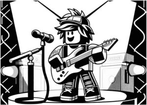 malvorlage-musiker-aus-roblox-kreativ-ausmalen