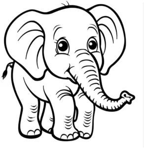 malvorlage-niedlicher-elefant-zum-ausmalen