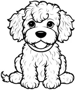 malvorlage-niedlicher-hund-zum-ausmalen