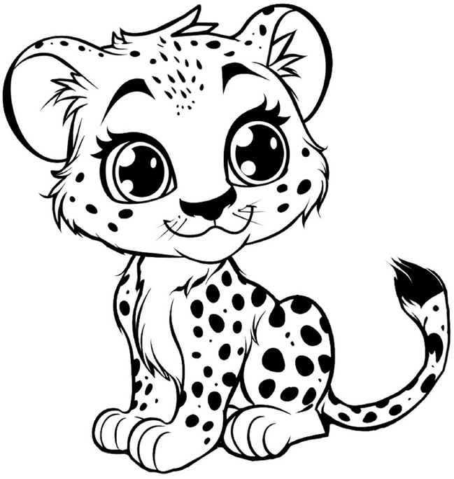 malvorlage-niedlicher-leopard-ausmalen