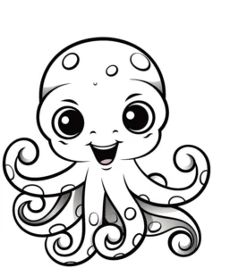 malvorlage-niedlicher-oktopus-mit-tentakeln