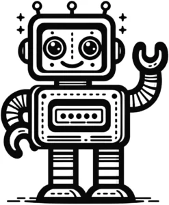 malvorlage-niedlicher-roboter-ausmalbild