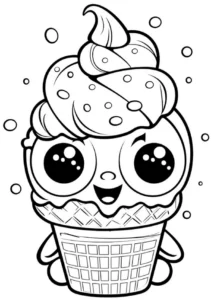 malvorlage-niedliches-eiscreme-motiv-mit-grossen-augen