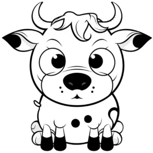 malvorlage-niedliches-kalb-fuer-kinder