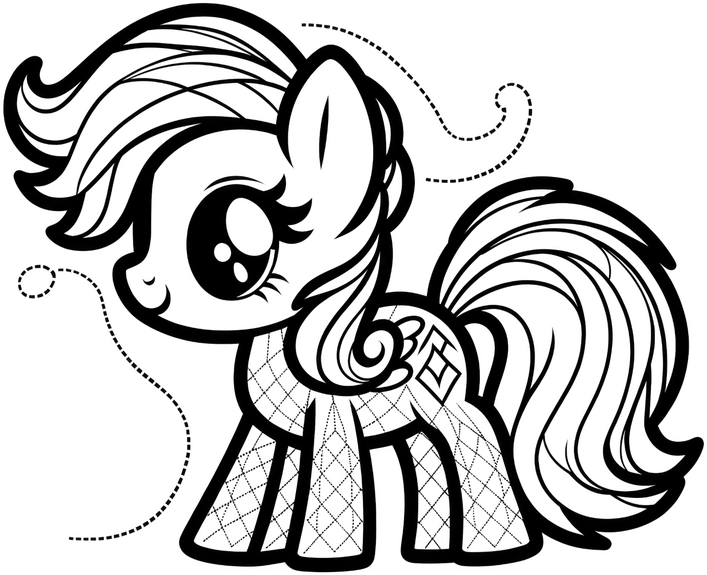 malvorlage-niedliches-pony-ausmalbild