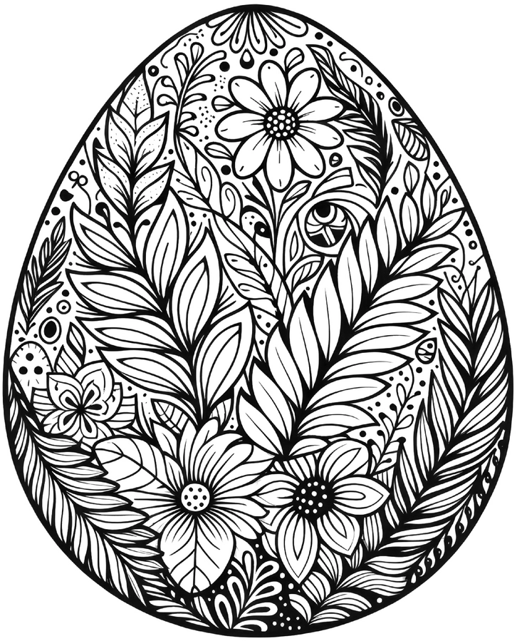 malvorlage-osterei-mit-blumenmuster