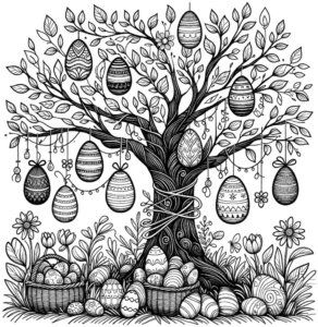 malvorlage-ostern-baum-mit-eiern