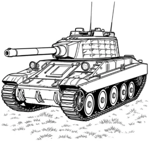 malvorlage-panzer-spannende-kreativitaet