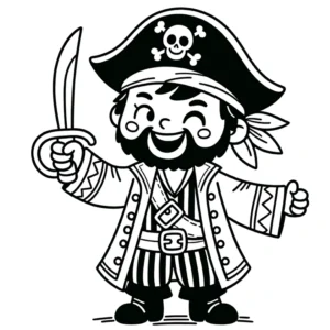malvorlage-pirat-mit-schwert-und-totenkopf