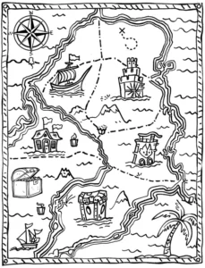 malvorlage-piratenkarte-mit-schatz-und-abenteuer