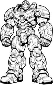 malvorlage-roboter-ausmalbild-kreativ-gestalten