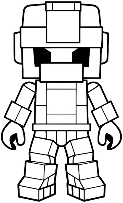malvorlage-roboter-geometrische-formen-und-details